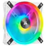 Corsair iCUE QL120 RGB 120mm PWM White Single Case Cooling Fan - CO-9050103-WW