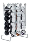 KitchenCraft Le'Xpress Carbon Steel Nespresso Coffee Pod Holder, 17 x 9.5 x 24.5 cm (6.5" x 3.5" x 9.5") - For 36 Capsules