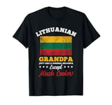 Lithuania Flag Lithuanian Grandpa Fathers Day T-Shirt