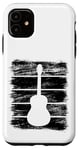 Coque pour iPhone 11 Guitare Esquisse Instrument de musique pour guitaristes