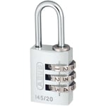 ABUS 46574 145/20 20mm Aluminium Combination Padlock Silver