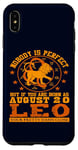 iPhone XS Max Leo Zodiac Sign August 20 Funny Horoscope Lion Birthday Case