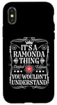 Coque pour iPhone X/XS Le nom de Ramonda est une histoire de Ramonda que vous ne comprendriez pas