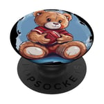 Costume d'ours en peluche de football pour garçons et filles PopSockets PopGrip Adhésif