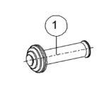 PUKY PUKYLINO, WUTSCH, FITSCH. handtag 18mm svart reservdel