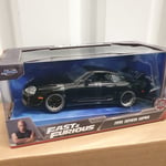 JADA FAST & FURIOUS 5 - 1995 TOYOTA SUPRA Mk.IV BLACK 1:24 DIECAST MODEL CAR