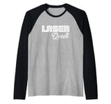 Laser Queen Hair Removal Aesthetic Nurse Laser Tech Raglan Baseball Tee