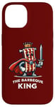 Coque pour iPhone 14 Barbeque King Citation humoristique pour les amateurs de barbecue