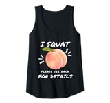 Womens Funny Physical Fitness Gym Lover Squat for Leg Day Gym Humor Tank Top