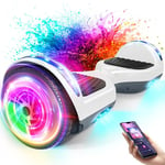 Hoverboard 6.5 Pouces auto-équilibrant avec haut-parleur Bluetooth et lumière LED, cadeaux pour enfants