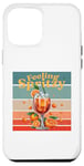 Coque pour iPhone 14 Plus Spritz Orange Glaçons Bulles Frais Rafraîchissant Summerlove