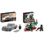 LEGO 76911 Speed Champions 007 Aston Martin DB5 James Bond Replica Toy Car Model Kit for Kids with Minifigure, No Time to Die Movie Collectible Set & 75344 Star Wars Boba Fett's Starship Microfighter