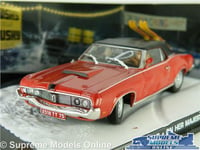 MERCURY COUGAR MODEL CAR JAMES BOND MAJESTY'S SECRET SERVICE FILM 1:43 IXO K8