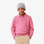 Lacoste Polo manches longues coton et laine Taille 8 ans Rose Reseda