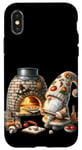 Coque pour iPhone X/XS Pizza Baker Dad Gnome With Hot Stone Pizza Oven Italy Travel