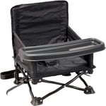 Bambisol 'Chaizounette' Rehausseur Chaise Enfant | Evolutif dès 6 mois, Sac Transport, Siège Camping Enfant | Noir gris