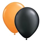 Ballonger Svart/Orange 10-pack