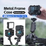 Quick Release Metal Frame Cage for GoPro Hero 13 12 11 10 9 Action Camera