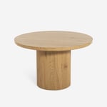 Table de salon cuisine ronde en bois 120cm pied central Bering