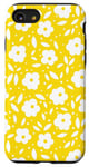 Coque pour iPhone SE (2020) / 7 / 8 MagSaf Coque en silicone avec fleurs jaunes Motif floral mignon Tendance