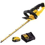 Dewalt DCMHT563P1 18V Li-ion 550mm Hedge Trimmer with 1 x 5.0Ah Battery Charger