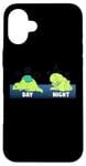 Coque pour iPhone 16 Plus Sleep All Day Play Games All Night T-Rex Dinosaures Gamer