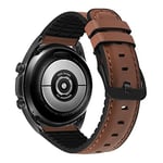 MroTech Bracelet 20 mm compatible avec Samsung Galaxy Active/Active2 40 mm 44 mm,Galaxy Watch 3 41 mm,4 44 mm 40 mm,4 Classic 42 mm 46 mm,Galaxy Watch 42 mm Bracelet de montre en silicone Marron/noir