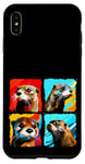 iPhone XS Max Otter Pop Art Colorful Drawing Painting Case