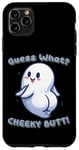 Coque pour iPhone 11 Pro Max Drôle fantôme Guess What Cheeky Butt Cute Boys Girls