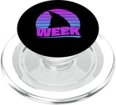 2025 Week Retro Shark Fin Lover Sea Ocean Animal Summer Trip PopSockets PopGrip for MagSafe