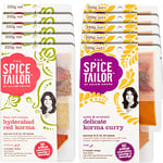 The Spice Tailor Indian Curry Sauce Kits Bundle: 5 x 300 g Hyderabad Red Korma & 5 x 300 g Delicate Korma Curry