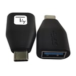 TECHLY Adapter USB-C M to USB-A F  schwarz