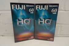 2X Fujifilm Fuji HQ2 VHS NEW Video Cassette Tapes E60 High Quality Recordable