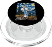 Jésus Nuit étoilée – Peinture chrétienne drôle de Van Gogh PopSockets PopGrip pour MagSafe