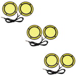 Tlily - 6Pcs Voiture Jaune Blanc Cob led Lumière Du Jour Ampoule Drl Lampe Brouillard