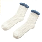 Lurviga Raggsockor - Plysch Varm Fleece Vit vit