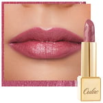 OULAC Métallique Briller Rouge a Levre Rose, Rouge à lèvres Pailleté Très Pigmentés et Crémeuse, Hydratation Longue Durée et Confort pour les Lèvres, Vegan 4,3g, (01) Cosmopolis