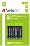 Verbatim – Rechargable battery AAA 4 PACK / HR03 (49514)