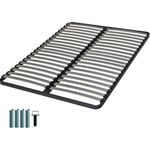 Sommier à lattes + pieds 140x200 C221 - 40 lattes bois - Fabrication française