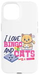 iPhone 15 Bingo Player Cat I Love Bingo And Cats Case