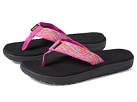 Teva Voya Flip Sandal, Waves Rose Violet, 4 UK