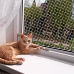 Tigrezy Filet de protection pour chat en fibre de polyester, pour balcon, peut être coupé et résistant aux morsures, pour sécuriser la terrasse, les