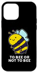 Coque pour iPhone 12 mini Jeu de mots amusant To Bee Or Not To Bee