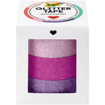 Folia Glittertejp Lila 3-pack