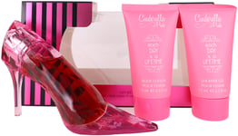 Cinderella Pink By Disney For Women Set: EDP + BL + SG 2+2.5+2.5oz Shopworn New