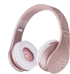 Casque Bluetooth, Casque Audio Sans Fil Supra-Auriculaire Avec Microphone Intégré, Stéréo Hd, Micro Sd/Tf Mode, Fm Radio, Pliable Avec Un Étui,Connexion À 2 Appareils Pour Iphone/Pc/Tv/Mac[L752]