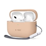 Tech-Protect Apple Airpods Pro 1/2 Skal Silikon - Cafe Latte