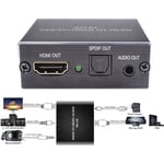 Extracteur Audio stéréo compatible HDMI, convertisseur optique TOSLINK SPDIF + adaptateur séparateur Audio 3