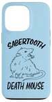 Coque pour iPhone 13 Pro Funny Sabertooth Death Mouse Possum Lover