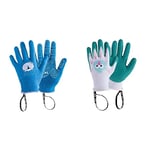 ROSTAING PROSPER-IT3-6 Gants, Turquoise, 21.3 x 10.5 x 2 cm & Gants Jardinage Enfant MARGOT - Paire de Gants de Jardinage et Bricolage - Pour les Petites et Délicates Mains